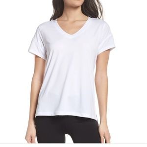 Zella workout tee white 1x